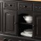 Ariuk Kitchen Cabinet 72560 in Granite & Black Finish by Acme