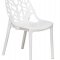 Cornelia Set of 4 Dining Chairs C18SW in White by LeisureMod