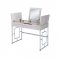 Saffron Vanity Desk 90315 in Natural by Acme w/USB Port