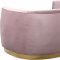 Julian Sofa 620 in Pink Velvet Fabric by Meridian w/Options