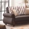 Scranton Sofa Bed in Brown PU-Bonded Leather by Empire w/Options