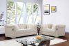 LCL-005 Sofa & Loveseat Set in White Velvet