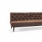 Oldschool Styletto Sofa Bed in Navy by Innovation w/Wooden Legs