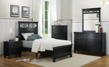 Sanibel 2119 Kids Bedroom by Homelegance in Black w/Options [HEKB-2119BK Sanibel]