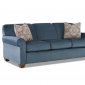 Mayhew Queen Sleeper Sofa in Blue Fabric by Klaussner