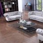 Alexandrina Sofa Set 3Pc in Grey Fabric by VIG