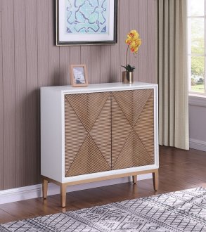 Gretchen Accent Cabinet 950408 in White & Brown by Coaster