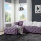 Qokmis Sectional Sofa LV00389 Purple Velvet by Acme