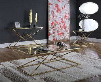 Vanessa Coffee Table 234 by Meridian w/Glass Top & Options [MRCT-234 Vanessa]