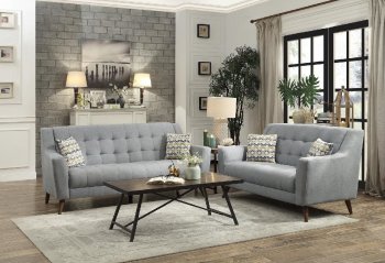 Basenji Sofa 9919GY in Gray by Homelegance w/Options [HES-9919GY-Basenji Gray]