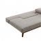 Smart Sofa Bed Convertible in Light Grey Fabric by ESF