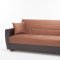 Power Rainbow Brown Sofa Bed & Loveseat Set in Fabric Istikbal