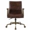 Attica Office Chair 92483 in Espresso Top Grain Leather by Acme