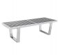 Inwood Bench NB48SS in Stainless Steel by LeisureMod w/Options