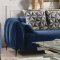 Hellebore Sofa 50435 in Blue Velvet by Acme w/Options