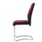 D1021DC Dining Chair Set of 4 in Red/Black Velvet by Global