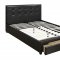 F9313 Bedroom Set by Boss w/ Black Faux Leather Upholstered Bed