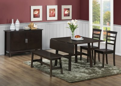 103371 6Pc Dining Set by Coaster in Cappuccino