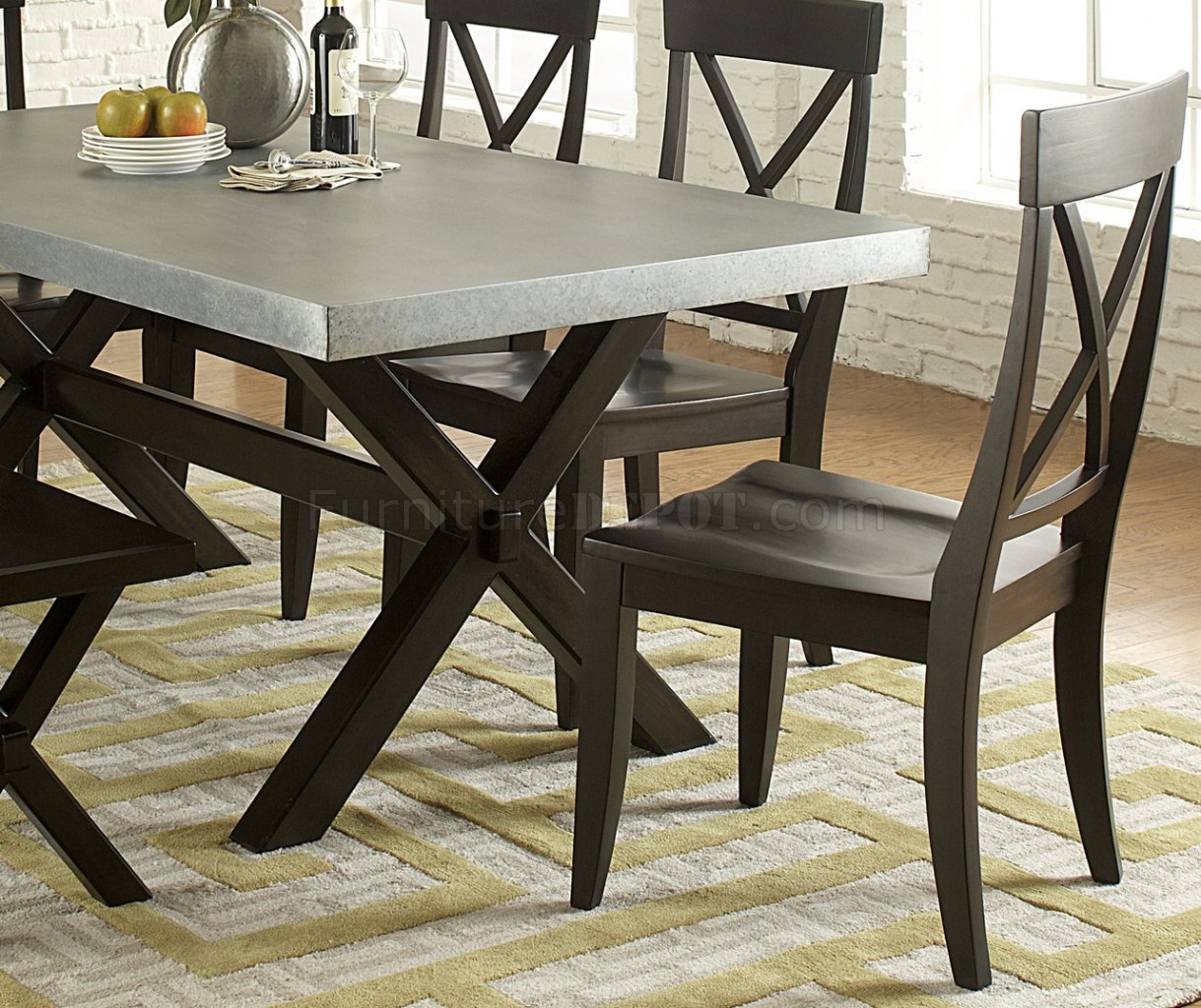 Keaton II Dining Table 5Pc Set 219-CD in Charcoal by Liberty