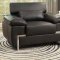 9647BLK Kira Sofa in Black All Bonded Leather by Homelegance