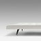 White or Black Leatherette Modern Sofa Bed w/Metal Legs