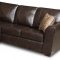 Brown Bentley Bonded Leather Modern Sectional Sofa w/Options