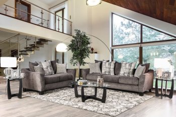 Jena Sofa SM5159 in Gray Chenille Fabric w/Options [FAS-SM5159-Jena]