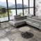 Mood Power Reclining Sectional Sofa in Grey Leather by J&M