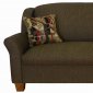 Brown Fabric Modern Sofa & Loveseat Set w/Options