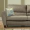 Sand Microfiber Modern Living Room w/Super-Soft Pub Back Pillows