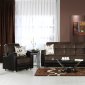 Stylish Two-Tone Modern Living Room w/Storage Sleeper Sofa