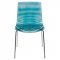 Astor Set of 4 Dining Chairs AC20TBU in Blue by LeisureMod