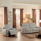 Vortex Power Motion Sofa 8300 in Light Grey by Homelegance