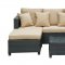 Urban Patio Sofa 3Pc Set in Brown/Tan by Modway