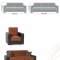 Lego Sofa Bed in Brown Microfiber by Rain w/Optional Items