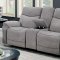 Astrid Motion Sofa CM6647 in Gray Chenille Fabric w/Options