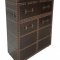 182634 Bar Cabinet in Dark Brown Leatherette by Coaster