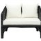 Nook Outdoor Patio Loveseat in Espresso/White by Modway