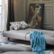 Versailles Remoni Antrasit Sofa Bed Set in Fabric by Bellona