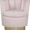 Lily Accent Chair 578 in Pink Velvet by Meridian