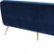 Harlow Sofa 685 in Navy Velvet Fabric by Meridian w/Options