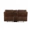 Aashi Motion Sofa 55420 in Brown Leather-Gel Match by Acme