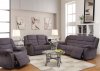 Jacinta Motion Sofa in Gray Velvet by Acme w/Options