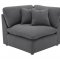 Hobson Sectional Sofa 551455 in Charcoal Fabric by Coaster