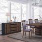 Octavia Dining Table 107391 in Walnut by Coaster with Options