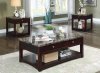 Cass Coffee & 2 End Tables Set CM4174 in Brown Cherry