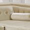 Taylor Sectional Sofa 643 in Beige Velvet Fabric by Meridian