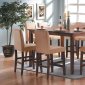 Cherry Finish Contemporary Square Shape Dinette