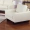 504301 Ava Sofa in Cream Bonded Leather by Coaster w/Options