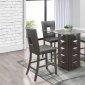 D4040BT Bar Set 5Pc in Grey by Global w/D705BS Barstools